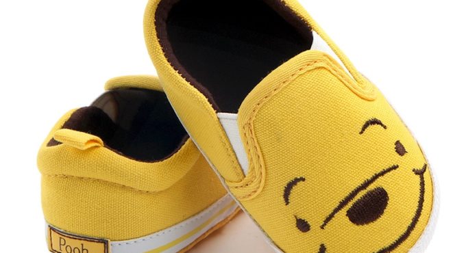 Baby Boy Shoes Casual Canvas First Walkers Cute Cartoon Moccasins Soft Sole Infant Shoes Newborn Footwear Yellow Toddler Shoes