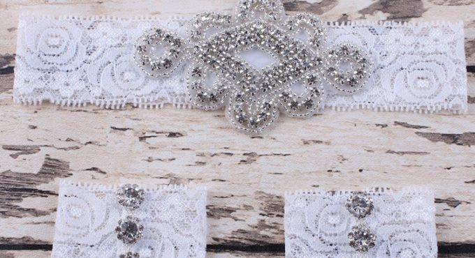 Sweet Toddler Baby Girls White Lace Crystal Headbands Sets Party Wedding Headbands Hair Wears with Rhinestone Christmas Gifts