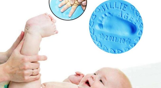 20g Baby Care Hand Foot Inkpad Drying Soft Plasticine Ultra-Light Clay Infant Handprint Footprint Imprint Mud Children Kids Educ