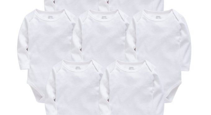 Baby Bodysuits Cotton Newborn Blank Long Sleeve 0-24 Months Boy White Body Bebes Blanco Roupa Menina Baby Girl Clothing