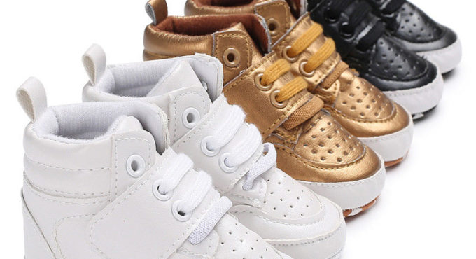 Newborn Baby Boy Girl Soft Sole Crib Shoes Warm Boots Anti-slip Sneaker PU Breathable Solid First Walkers 0-18M