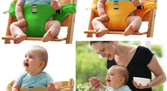 Baby Dining Chair Safety Belt Portable Seat Lunch Chair Seat Stretch Wrap Feeding Chair Harness baby Booster Seat