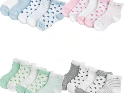 0-3 Year 5 Pairs Pack wholesale baby socks children's summer mesh socks ultra-thin breathable stars moon boys girls kids socks