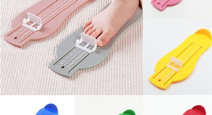 0-20CM Kids Baby Foot Measuring Device Shoes Gauge Ruler for Children Footful Measure Shoes Size at Home Yellow Red Green Blue