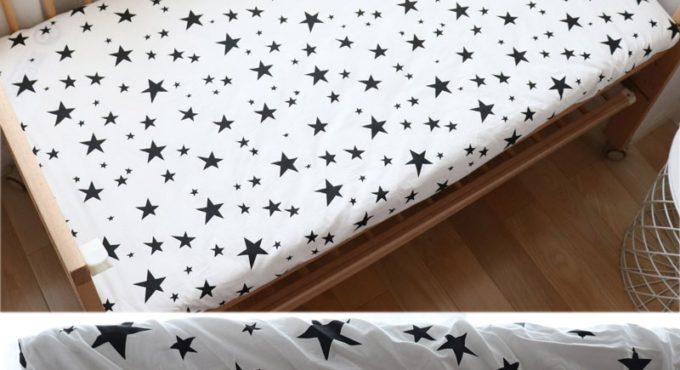 Baby Fitted Sheet For Newborns Cotton Soft Crib Bed Sheet For Children Mattress Cover Protector 130x70cm Allow Custom Make