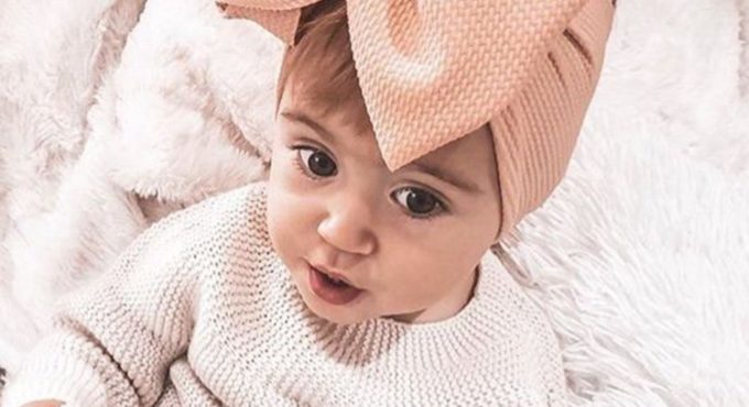 Adjustable Big Bow Headwrap Baby Headband Top Knot Headbands Over Sized Bow Hair Turban Newborn Head Band Girl Large Hair Bows