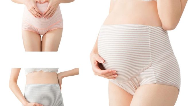 Women Clothing Faja Postparto Women 's High-waist Panties Stripe Soft Care Abdomen Underwear Underpants Breathable Panties