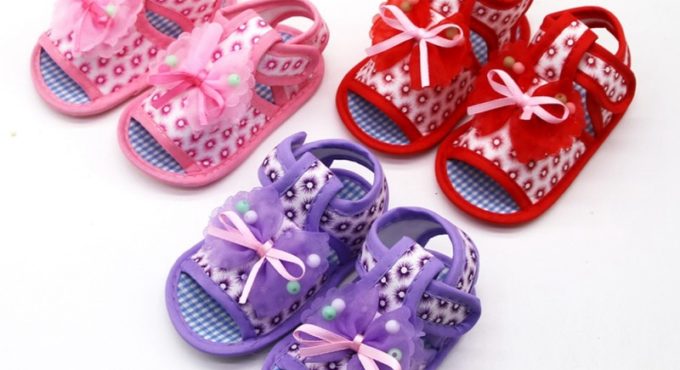 Kids Baby Girl Soft Sole Summer Shoes Anti-slip Prewalkers Mesh Bowknot Design First Walkers Walking Shoes Baby Girls