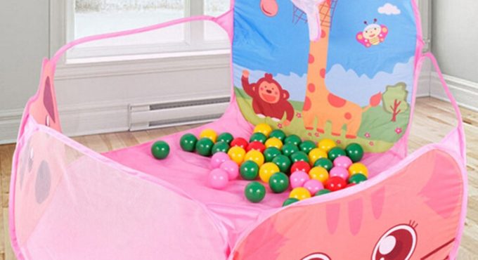 Portable Kids Playpen Baby Pool Balls Carton Indoor Outdoor Children's Playpen Folding Playground Baby Ball Pool Children Fence