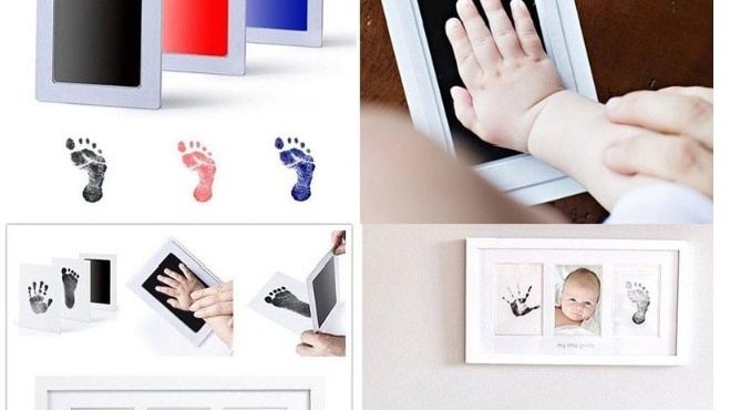 Baby Handprint Footprint Non-Toxic Newborn Imprint Hand Inkpad Watermark Infant Souvenirs Casting Clay Toys Gift footprint maker