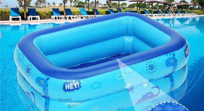 120x78x37cm Children's Home Use Paddling Pool Large Size Inflatable Square Swimming Pool Heat Preservation Kids inflatable Pool