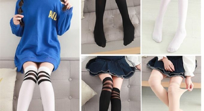 Summer Children Anti-pilling School Uniform Performance Socks Chaussettes Kniekousen Meisje Girls Knee High Meia Baby