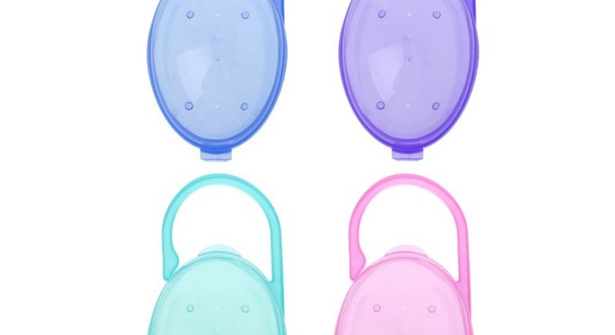 1PCS Baby Solid Pacifier Box Soother Container Holder Pacifier Box Travel Storage Case Safe Holder Pacifier PP Plastic Box