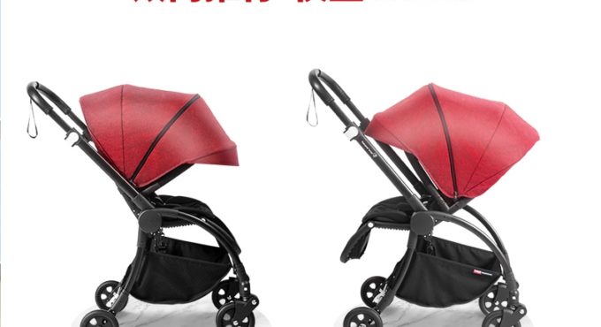 lightweight Baby stroller folding can sit reclining two-way high landscape baby newborn umbrella stroller