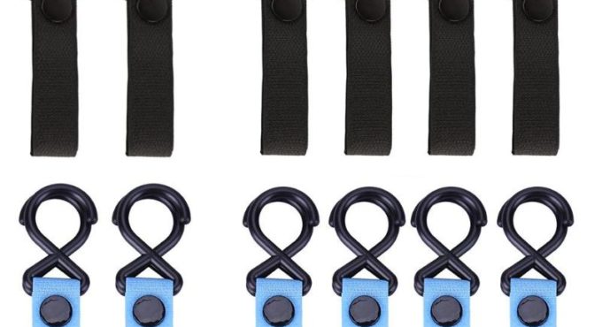 2/4pcs Stroller Accessories Strong Pushchair Hook Strap Carriage Pram Hooks for Baby Cribs Stroller Hanging Shopping Bags