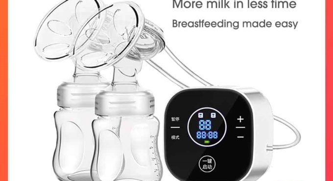 Bebebao Electric Double Breast Pumps Breastfeeding Painless Portable Strong Suction Electric Breast Pump with Lithium Battery