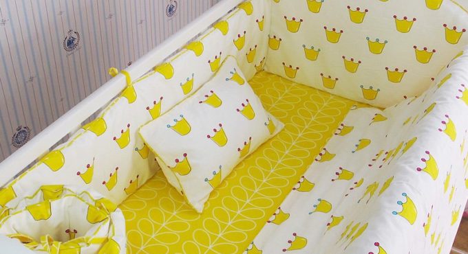 10pcs/set Cartoon Baby Bedding Set Newborn Crib Bed Linen For Boys Girls Soft Baby Bedding Cotton Infant Cot Bumper Set Quality