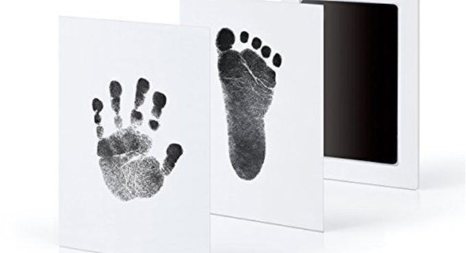 Baby Footprints Handprint Ink Pads Safe Non-toxic Ink Pads Kits for Baby Shower Baby Paw Print Pad Foot Print Pad Inkless