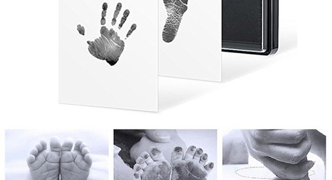 Environmental-friendly Baby Care Non-Toxic Baby Handprint Footprint Imprint Kit Baby Souvenirs Casting Newborn Footprint inkpad