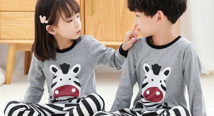 Autumn Winter Kids Pajamas Sets Baby Girl Clothes Boys Pyjamas Girls Pijamas Baby Sleepwear Children's Long Sleeve T-shirt+Pants