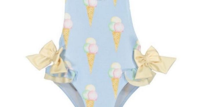 Baby Girl Beautiful Swimming Wear Suits Flamingo Ice cream Bear Giraffe Cute Print Swimwear Children Swimsuits E10002