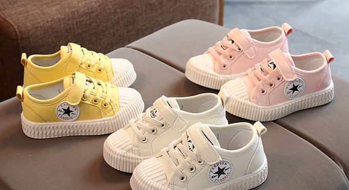 Kids Shoes Girls Casual Shoes Sneakers Spring Summer Children Boys Flat Shoes Rubber Sole Star Shoes Baby Tenis Infantil C07043