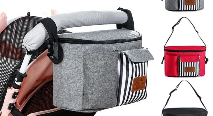 Baby Stroller Bag Waterproof Diaper Bag Mom Travel Hanging Nappy Bags Carriage Buggy Cart Bottle Backpack