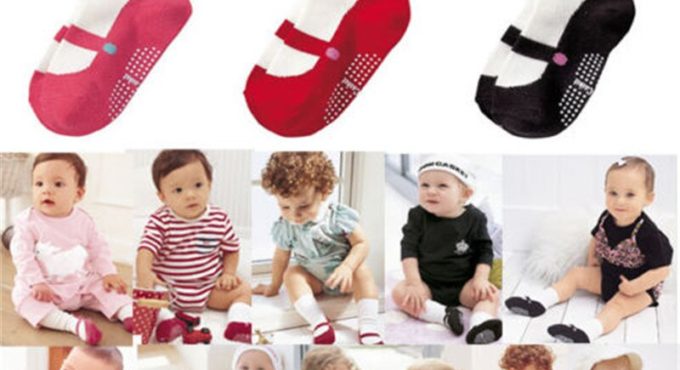 Durable 1 pair Infant Toddler Anti-slip Shoes Cotton Socks Cute Baby Kids Unisex Boy Girl No Slip Warm Socks 6-24M 3 colors Hot