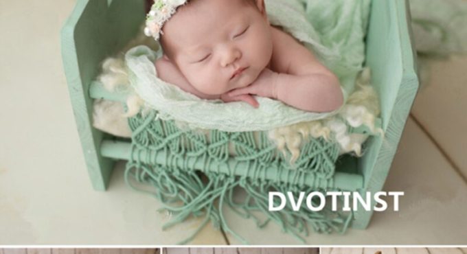 Dvotinst Newborn Photography Props Baby Retro Posing Bed Basket Bathtub Cribs Fotografia Accessories Studio Shoots Photo Prop