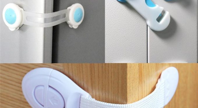 10pcs Children's Cabinet Lock Baby Safety Protection Child Safety Latches Drawers Cupboards Childproof Product plastic latch