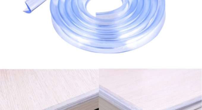 1M Baby Safety Table Desk Edge Transparent Edge Corner Protection Strip Baby Collision Proof Edge Guards Soft Softener Bumper