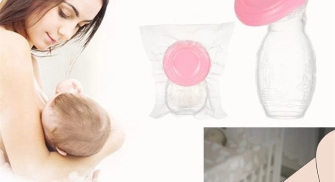 Baby Feeding Manual Breast Pump Partner Breast Feeding Collector Correction Breast Milk Silicone Breast Pump vacuum Packaging