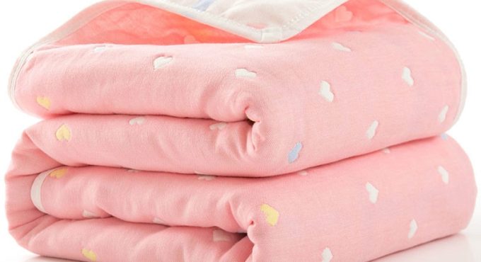 Summer Baby thin Quilt Newborn Comforter Baby Six-layer Gauze Bath Towel For Children Baby Blankets(size 80*80)