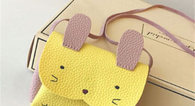 Baby Girls PU Leather Shoulder Bag Kids Lovely Messenger Bag Children Cartoon Handbag Crossbody Satchel Bags Wallet Coin Purse