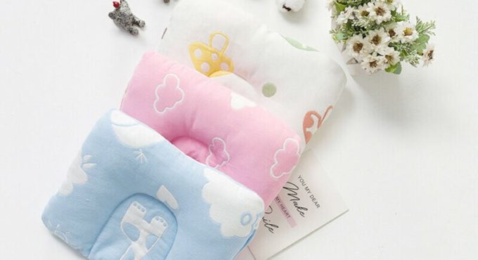 3 Colors Baby Nursing Pillow Infant Newborn Sleep Support Concave Pillow Printed Shaping Cushion Prevent Flat Head