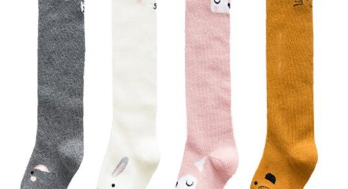 Spring Autumn Unisex Baby Boy long Socks Fashion cartoon cat/bunny/fox squirrel Children Sock knee high Cotton Kids Girl Socks