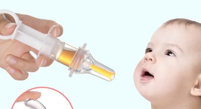 Baby smart medicine dispenser Needle Feeder Squeeze Medicine Dropper Dispenser Transparent Pacifier Kids Feeding Utensils