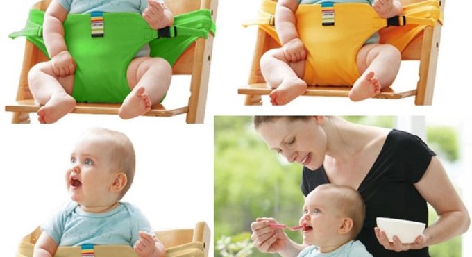 Baby Dining Chair Safety Belt Portable Seat Lunch Chair Seat Stretch Wrap Feeding Chair Harness baby Booster Seat