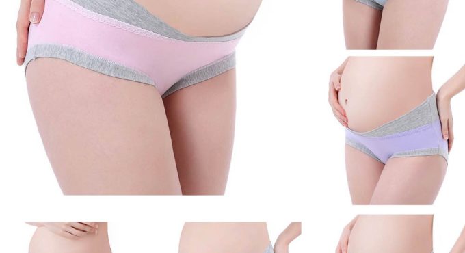 Women 's Low-waist Panties Maternity Cotton Breathable Panties Underwear Seamless Soft Care Abdomen Underwears Pregnancy Panties