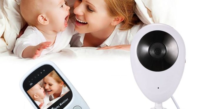 2.4G Wireless Video Color Baby Monitor High Resolution Baby Nanny Security Camera Night Vision Temperature Monitoring