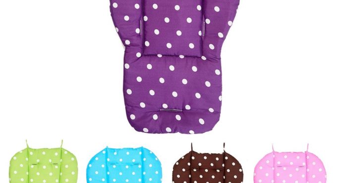 65x50cm Thick Colorful Baby Infant Stroller Seat Pram Cushion Chair Baby Cart Seat Color Dot Cotton Mat Stroller Mat For Kids