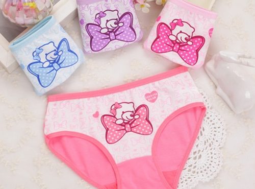 4Pcs Lot New Arrive Kids Underwear Cotton Baby Girl Panties Children's Briefs Cartoon Designs Shorts 2 To 10 Years ZL15