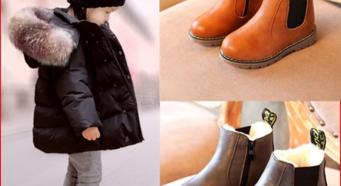 Children Snow Boots 2020 Autumn Winter Cotton Shoes Boys Girls Waterproof Non-slip Ankle Boots Kids Leather Boots Fashion