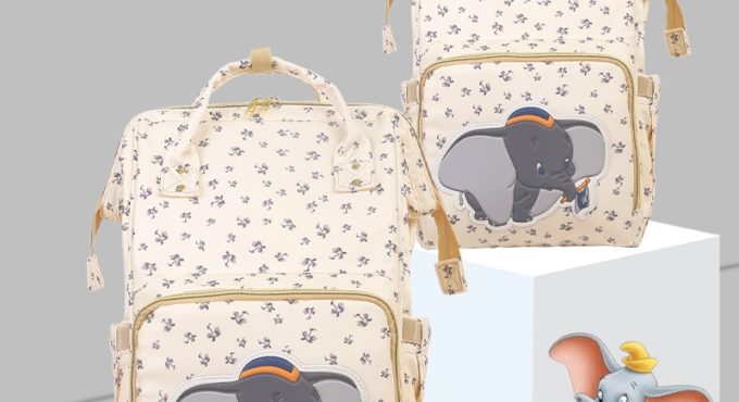 Disney Beige Cute Dumbo USB Diaper Bag Waterproof Backpack Maternity/Nappy Bag For Mom Travel Nursing Bags Luxury Simba New 2020