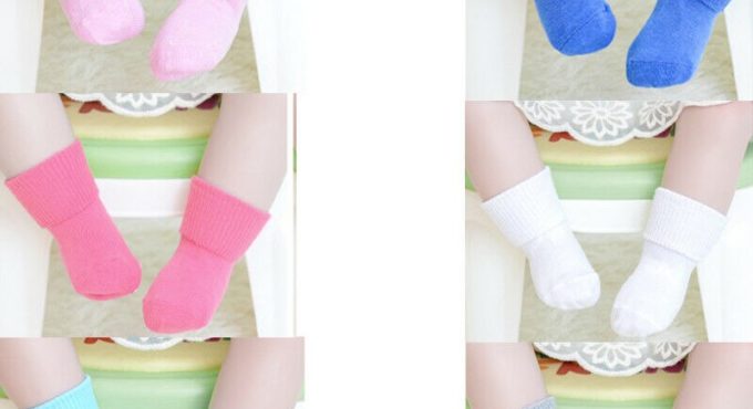 Baby Socks Rubbers Unisex Baby Girl Boy Newborn New Solid Color Cotton Warm Socks Baby Kids Soft Non Slip Socks 0-6Y