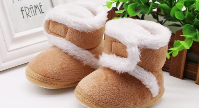 Warm Newborn Toddler Boots Winter First Walkers baby Girls Boys Shoes Soft Sole Fur Snow Booties for 0-18M