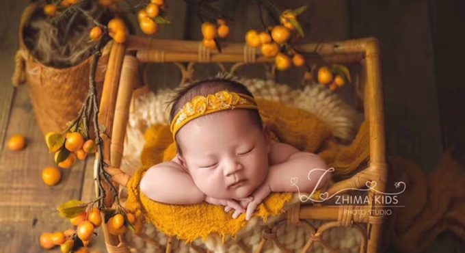 Handmade Mini Baby Bed Newborn Photography Props Infant Photo Shoot Studio Posing Basket bebe fotografia Accessories Photo Props