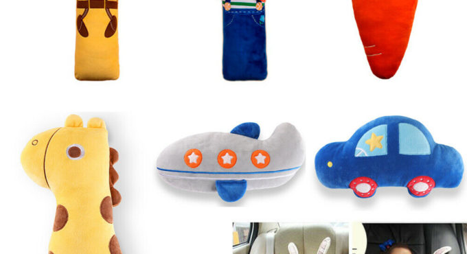 Kids Car Safety Strap Cover Harness Pillow Shoulder Seat Belt Pad Child Cushion Cartoon Toys