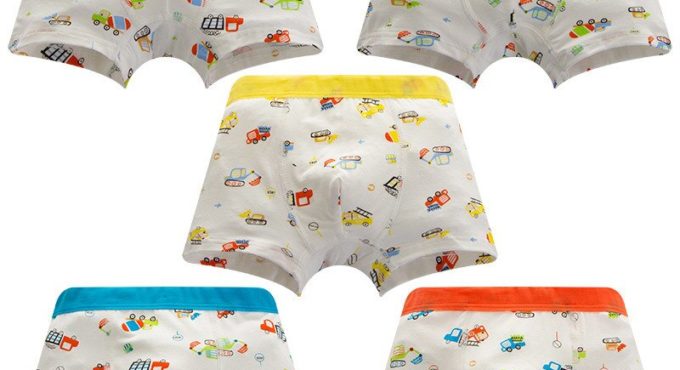 Drop shipping Cotton Underpants Briefs for Boys 3-8Y Children Underwear for Kids Infant Boys Car Print Boxer Panties Underwear