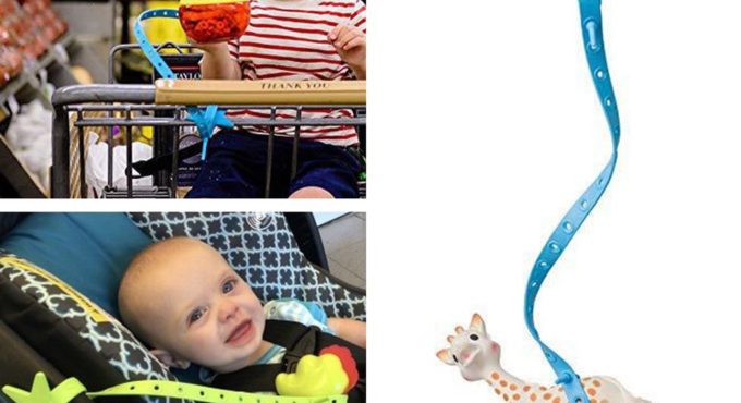 Non-toxic Baby Star Pacifier Chain Strap Silicone Stroller Hook Baby Stroller Toy Holder for Infant Toddler Baby Accessories